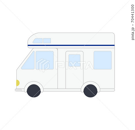 キャンプ用品 キャンピングカー のイラスト素材