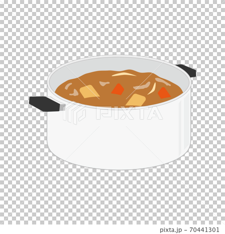 キャンプ用品 カレー鍋 のイラスト素材