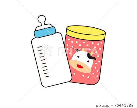 ベビー用品　哺乳瓶　粉ミルク　ブルー系 70441538