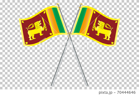 New World Flag 2: 3 Ver Gradation Wave Pole Cross Sri Lanka 70444646
