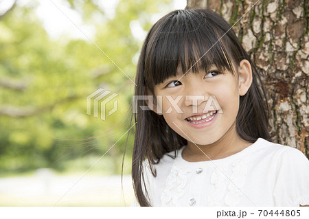 女の子ポートレートの写真素材