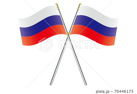 新世界の国旗2:3Verグラデーション波ポールクロス ロシア 新世界の国旗2:3Verグラデーション波ポールクロス ロシア 70446175