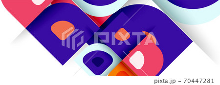Set of vector modern geometric abstract backgrounds with repeating abstract round shapes patterns and shadow effects Set of vector modern geometric abstract backgrounds with repeating abstract round shapes patterns and shadow effects 70447281