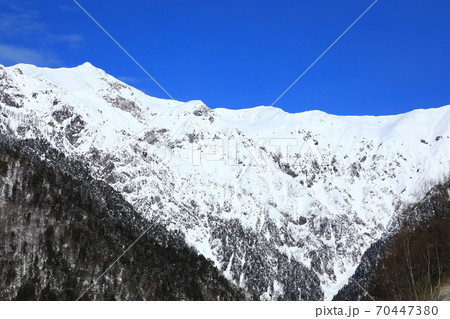 北アルプス連峰雪景色 北アルプス連峰雪景色 70447380