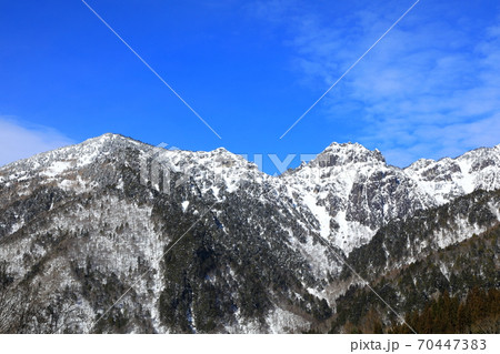 北アルプス連峰雪景色 北アルプス連峰雪景色 70447383
