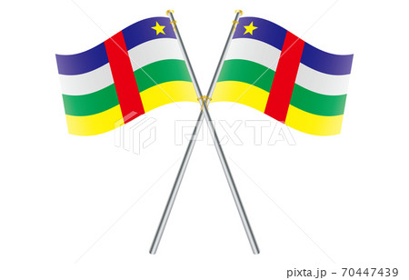 新世界の国旗2:3Verグラデーション波ポールクロス 中央アフリカ 新世界の国旗2:3Verグラデーション波ポールクロス 中央アフリカ 70447439