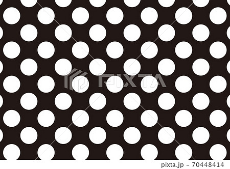 水玉 ドット 背景 ブラック 黒のイラスト素材
