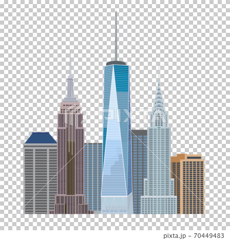 ニューヨーク マンハッタンのイラスト素材 ニューヨーク マンハッタンのイラスト素材