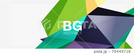 3d mosaic abstract backgrounds, low poly shape geometric design 70449716