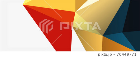 3d mosaic abstract backgrounds, low poly shape geometric design 70449771