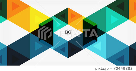 Mosaic triangle pattern abstract background for cover, banner, flyer and poster and other template Mosaic triangle pattern abstract background for cover, banner, flyer and poster and other template 70449882