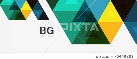 Mosaic triangle pattern abstract background for cover, banner, flyer and poster and other template Mosaic triangle pattern abstract background for cover, banner, flyer and poster and other template 70449883