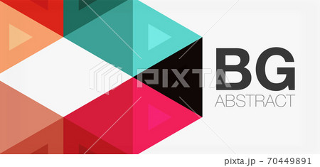 Mosaic triangle pattern abstract background for cover, banner, flyer and poster and other template Mosaic triangle pattern abstract background for cover, banner, flyer and poster and other template 70449891