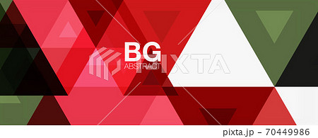 Mosaic triangle pattern abstract background for cover, banner, flyer and poster and other template 70449986