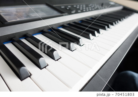 Piano key close up 70451803
