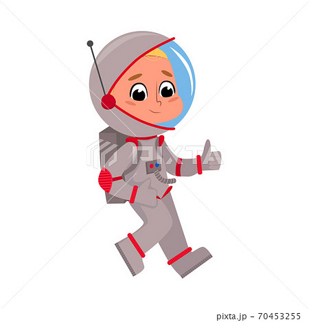 Child Astronaut Character in Outer Space Suit... - Stock Illustration  [70453255] - PIXTA