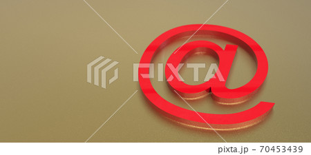 3d render of email symbol on golden metal background 3d render of email symbol on golden metal background 70453439