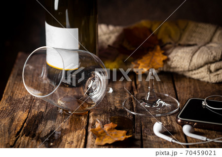 Broken wine glass Broken wine glass 70459021