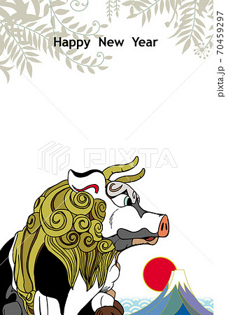 丑年年賀状 70459297