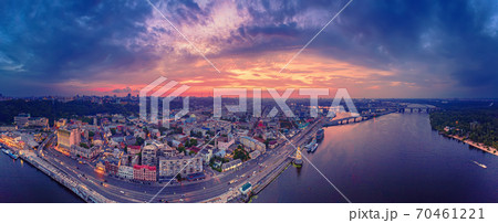 Sunset over Dnipro Sunset over Dnipro 70461221