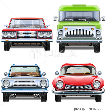 Vector Automobiles Front View Vector Automobiles Front View 70463228