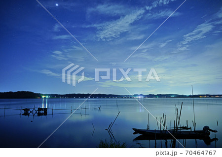 夜の涸沼02　星空を撮る 70464767