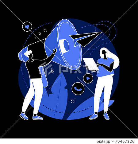 PR strategy abstract concept vector illustration. 70467326