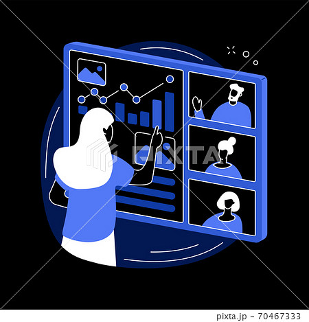 Digital presentation abstract concept vector illustration. 70467333