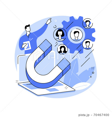 Generating new leads abstract concept vector illustration. Generating new leads abstract concept vector illustration. 70467400