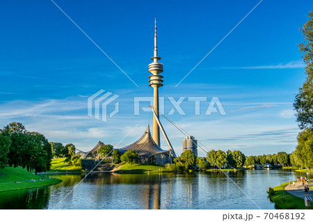 The Olympiaturm in Olympiapark in Munich, Germany 70468192