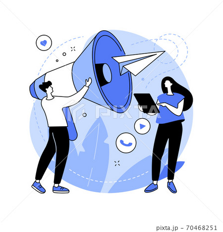 PR strategy abstract concept vector illustration. PR strategy abstract concept vector illustration. 70468251