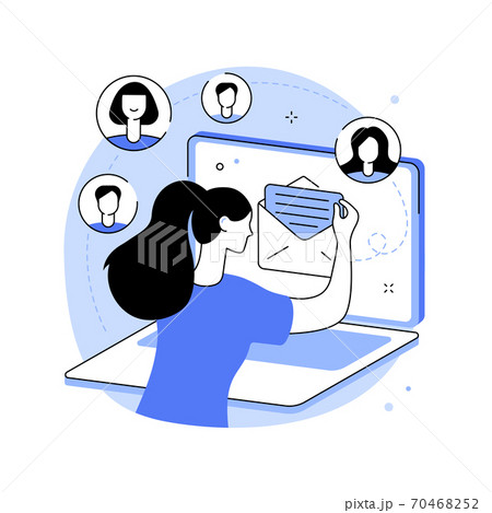 Email marketing abstract concept vector illustration. Email marketing abstract concept vector illustration. 70468252