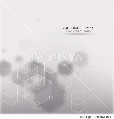 Gray design background hexagon pattern vector geometric Gray design background hexagon pattern vector geometric 70468363