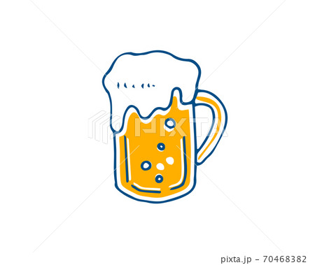 手書き風 ビールのイラストのイラスト素材 7046 手書き風 ビールのイラストのイラスト素材 7046