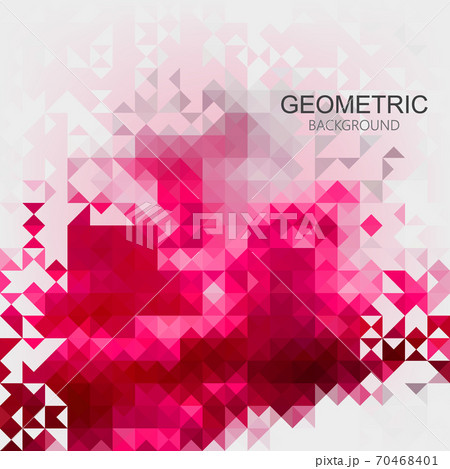 Abstract geometric pattern. Pink triangles background. Vector illustration 70468401