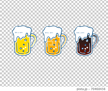 手書き風 ビールのイラストのイラスト素材