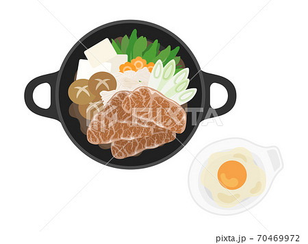 すき焼き鍋のイラスト 70469972