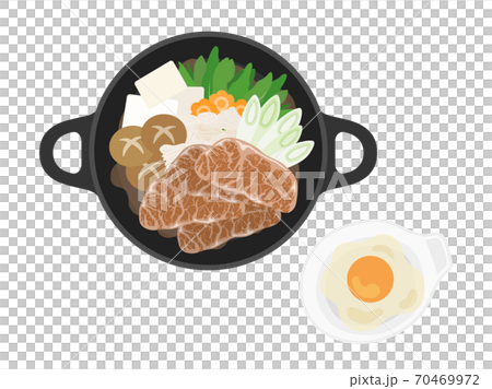 すき焼き鍋のイラスト 70469972
