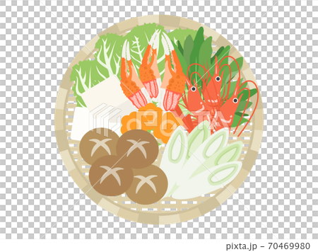 鍋成分在漏勺上的插圖 70469980