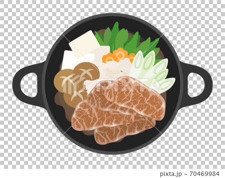 Illustration of sukiyaki pot 70469984