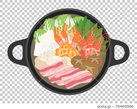 Illustration of hot pot cooking 70469986