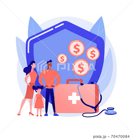 Emergency support fund abstract concept vector illustration. 70470084