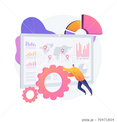Dashboard service abstract concept vector illustration. Dashboard service abstract concept vector illustration. 70471834