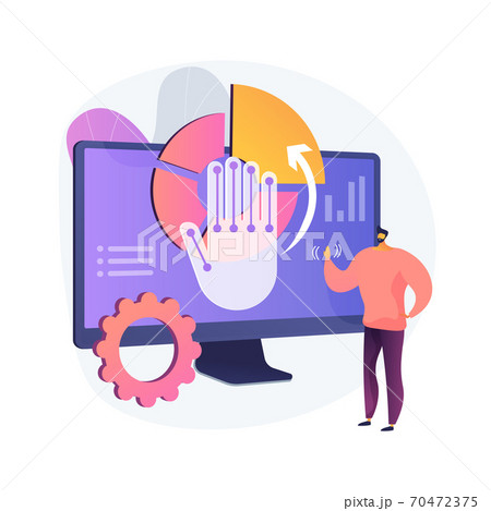 Gesture Recognition Abstract Concept Vector のイラスト素材