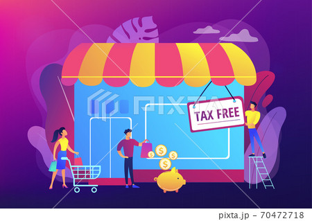 Tax free service concept vector illustration Tax free service concept vector illustration 70472718