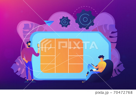 Mobile phones card concept vector illustration. 70472768