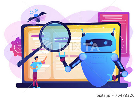 Artificial intelligence regulations concept vector illustration. Artificial intelligence regulations concept vector illustration. 70473220