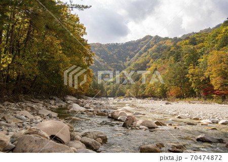 山 風景 紅葉 70474872