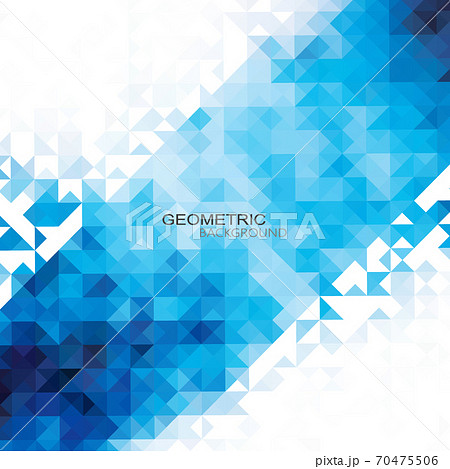 Blue Triangle Grid Mosaic Background, Creative Design Templates 70475506