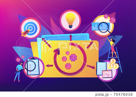 Project life cycle vector illustration Project life cycle vector illustration 70476038